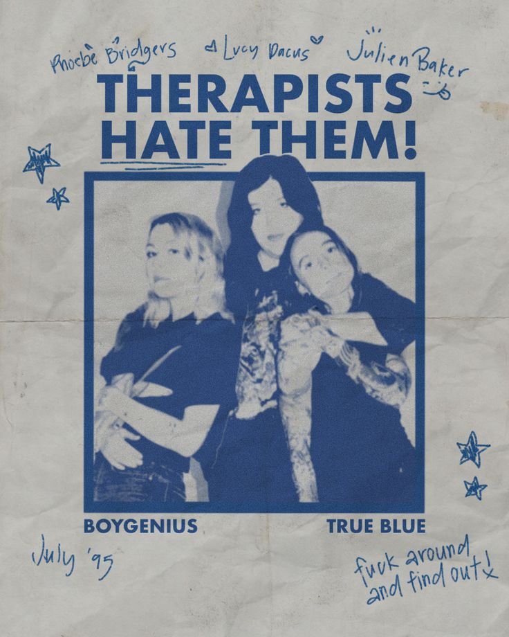 an old poster with three women on it that says, therapists hate them