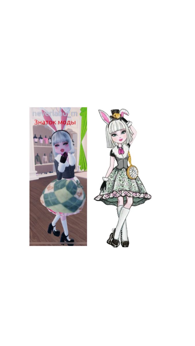 Bunny Blank outfit in dress to impress/no vip Ever After High, Ever After, Dress To Impress