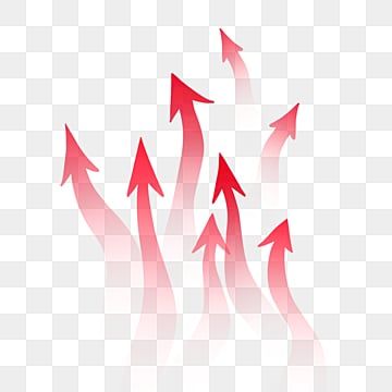 red arrows pointing in different directions on a white background, arrow, line png and psd