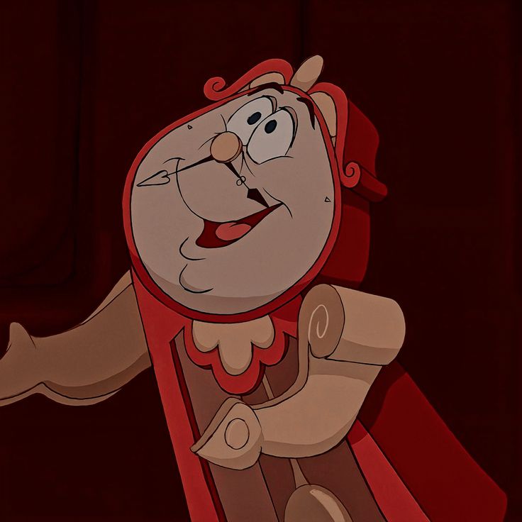 an animated character is dressed in red