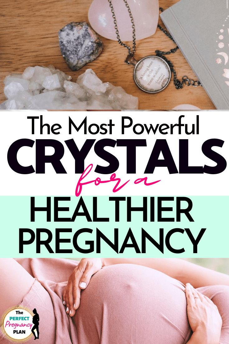 the most powerful crystals for a healthier pregancy book cover with pregnant belly