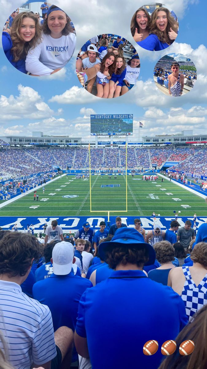 a football stadium filled with lots of people