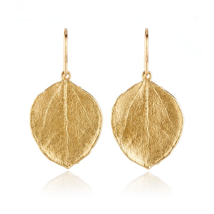 Aaron Henry Aspen Leaf Drop Earrings Aspen Leaf, Natural Forms, Gold Drop Earrings, Leaf Earrings, Nature Beauty, Aspen, Jewelry Collection, Jewelry Earrings, Yellow Gold