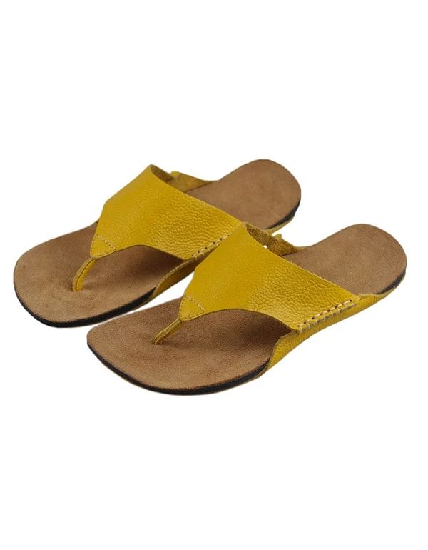 Women's summer Leather Flip-flops Slippers ��– Obiono Leather Flat Flip Flops For Beach Season, Casual Flat Toe Ring Sandals For Summer, Casual Toe Loop Flip Flops For Beach Season, Comfortable Leather Flip Flops For Summer, Casual Toe Ring Sandals For Beach Season, Leather Toe Post Flip Flops For Beach Season, Casual Toe Ring Sandals With Single Strap For Beach, Summer Toe Loop Flip Flops For Beach Season, Summer Vacation Toe Loop Flip Flops