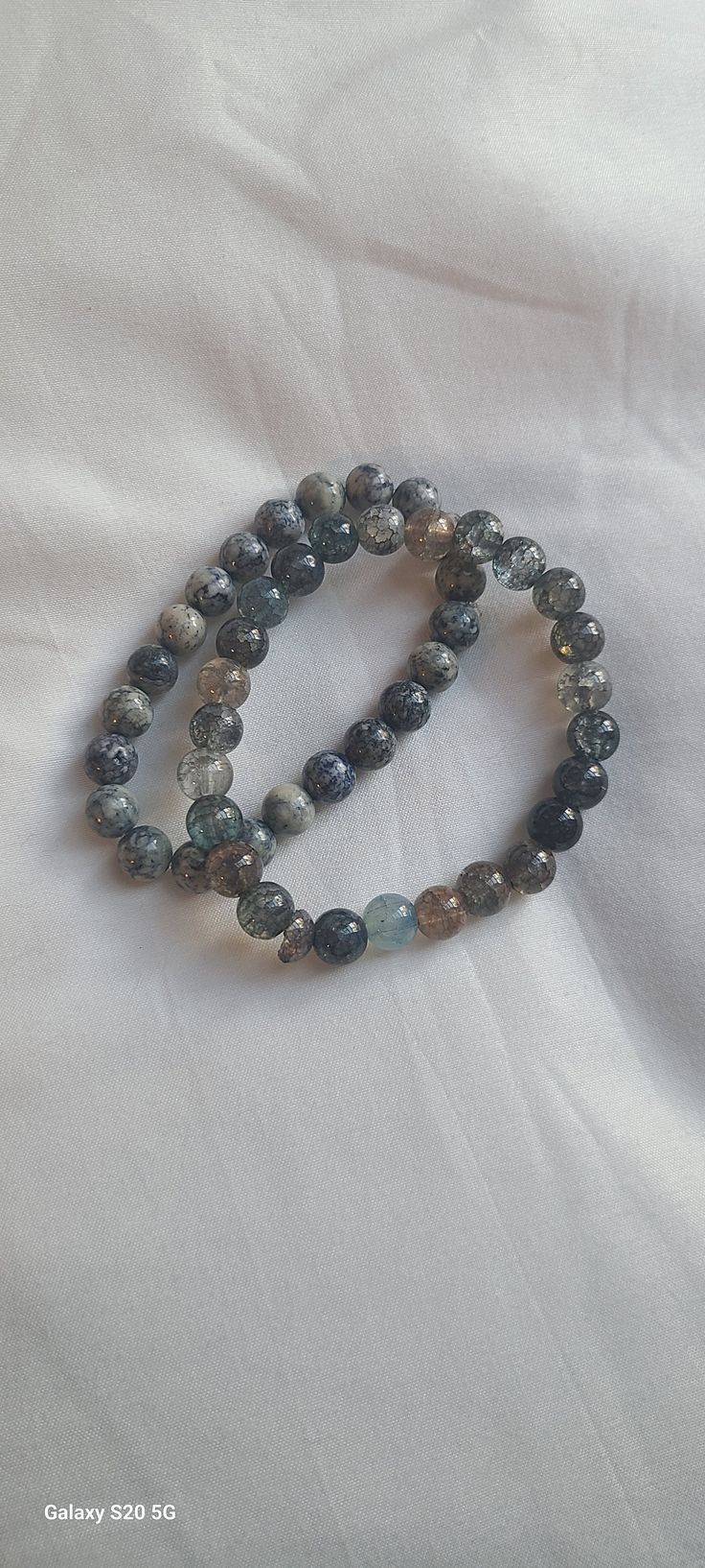 1pc Light/Dark Grey Beaded Bracelet Grey Beads, Round Beads, Beaded Bracelet, Light In The Dark, Favorite Jewelry, Dark Grey, Jewelry Bracelets, Handmade Items, Accessory Gift