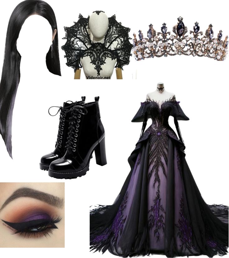 an image of a costume and accessories for a woman's halloween party or cosplay