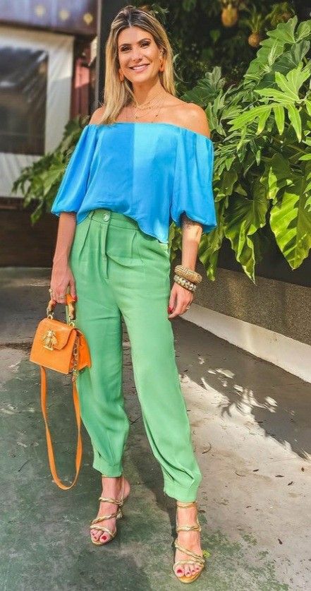 Black Fashion Designers, Half Pants, Color Blocking Outfits, Green Skirt, Western Outfits, Color Combos, Spring Summer Fashion, Matcha, Color Combinations