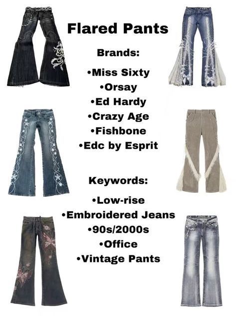 Where To Find Y2k Clothes, Vinted Keywords, Vinted Tips, Trashy Outfits, Clothing Tips, 2000s Fashion Outfits, Fashion Mistakes, Swaggy Outfits, Flared Pants