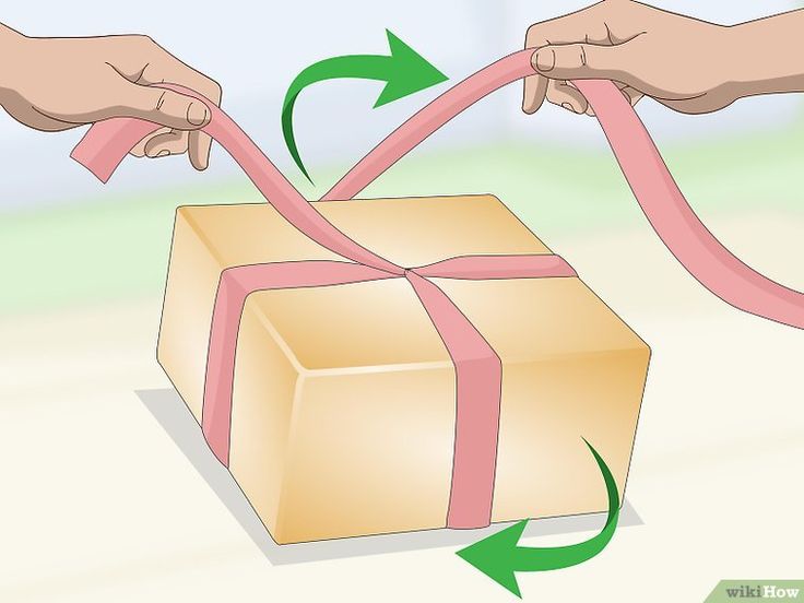 how to tie a ribbon around a gift box with pictures wikihow - wikihow