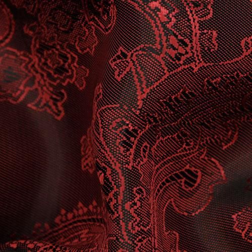 Black & Red Large Paisley Floral Tie - SARTORO Festive Formal Brocade Fabric, Elegant Brocade Fabric For Party, Elegant Red Fabric For Formal Occasions, Elegant Red Fabric For Festive Occasions, Elegant Red Festive Fabric, Elegant Red Fabric For Festive Season, Elegant Brocade Fabric For Formal Occasions, Fitted Formal Brocade Fabric, Formal Fitted Brocade Fabric