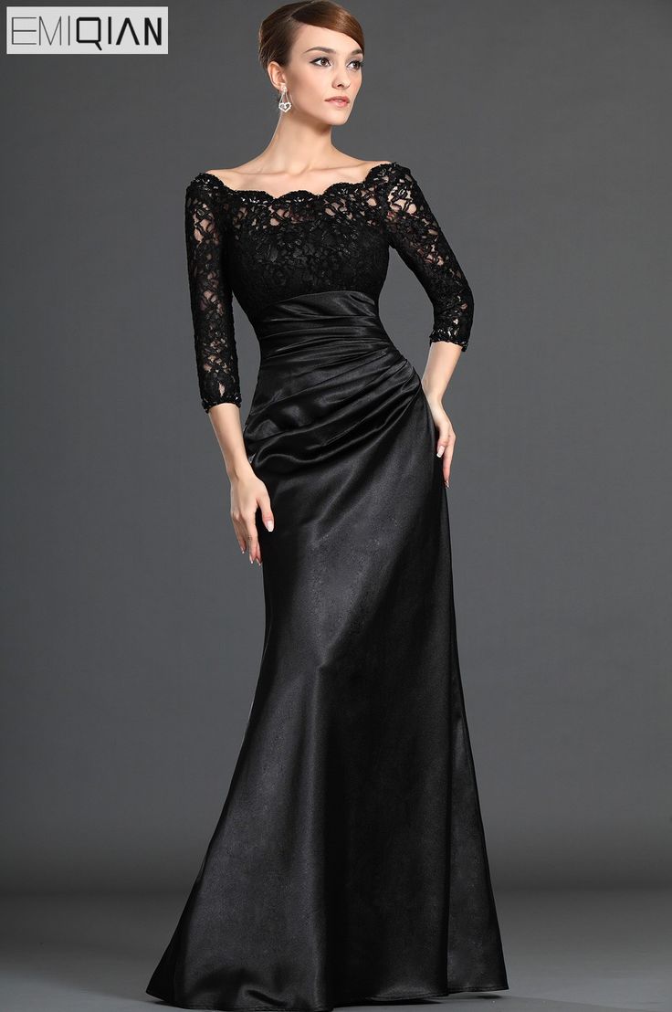 Encontrar Más Vestidos para la madre de la novia Información acerca de Elegante más tamaño de la madre de la novia Vestidos una línea Scoop negro Encaje madre larga vestidos de noche por encargo, alta calidad mothers mother, China mother bride dresses Proveedores, barato elegant mother bride dresses de EMIQIAN Official Store en Aliexpress.com 파티 드레스, Prom Dresses 2020, Black Bridesmaid Dresses, فستان سهرة, Sleeve Wedding Dress, Mothers Dresses, Black Evening Dresses, Groom Dresses, Modest Wedding Dresses