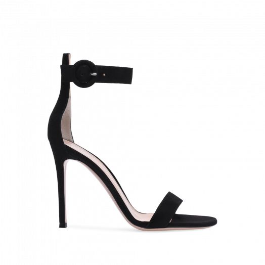 PORTOFINO 105 | Gianvito Rossi Gianvito Rossi Heels, Lacrosse Team, Sandals Woman, Elegant Sandals, Ankle Straps, Soft Suede, Gianvito Rossi, The Line, Victoria’s Secret