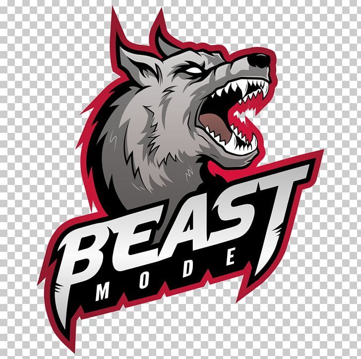 the beast logo is shown on a white background