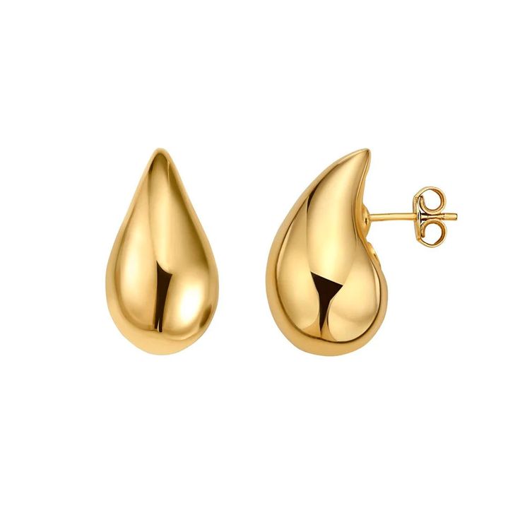 This Gold Tear Drop Hoop Earring is set in 14K Yellow Gold. Sold as a Pair Measures 19 mm Gold 2.53 grams Band Necklace, Tear Drop Earrings, Statement Drop Earrings, Tennis Necklace, 7th Grade, Earrings Collection, Tear Drop, White Ring, Elegant Jewelry