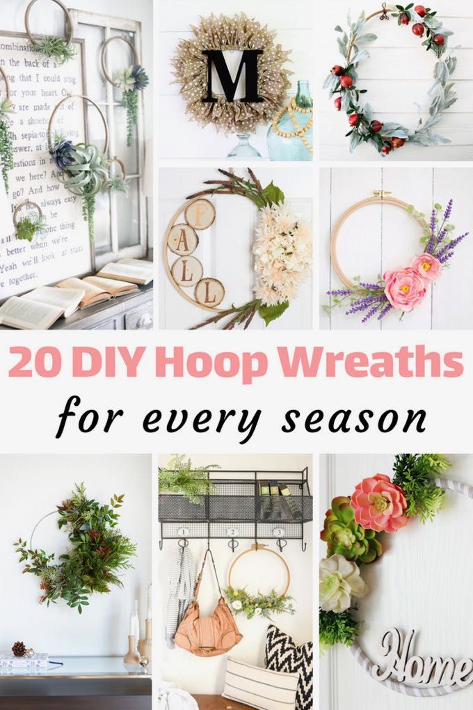 20 diy hoop wreaths for every season