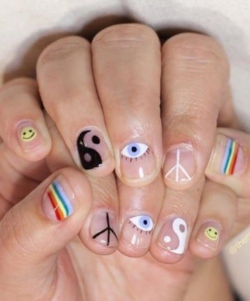 90s Vibes, 11 Music Festival-Ready Nail Art Ideas - (Page 8) 90s Nails, Nail Design Glitter, Mens Nails, Art Designs Ideas, Minimal Nails, 90s Vibes, Festival Nails, Minimalist Nails, Nail Art Ideas