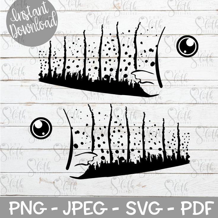 two black and white fish silhouettes on wooden planks with the words, fishing - pe