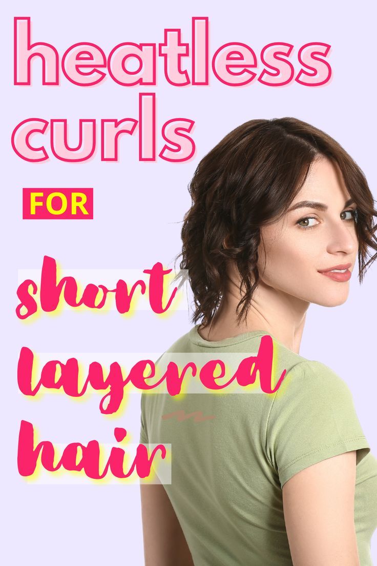 If you’re looking to completely stop getting heat damage, you don’t have to sacrifice curling your hair. There are tons of heatless options now for styling! Some people’s hair just curls better than others even without heat. Heatless curls can also take a little more time and effort to do but these are definitely alternatives that are worth a shot. Another great option is to use a curling ribbon. It can also work on short hair too, as long as you have enough hair to wrap around it. How To Wave Short Hair Without Heat, How To Make Short Hair Wavy Without Heat, Heat Free Curls For Short Hair, Heatless Curls Overnight Medium Length Hair, Hair Curlers Short Hair, Heatless Curls Overnight Layered Hair, Heatless Curls Layered Hair, How To Style Short Hair No Heat, Rag Curls Short Hair