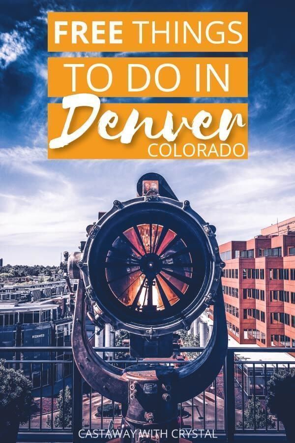 a ferris wheel with the words free things to do in denver, colorado on it