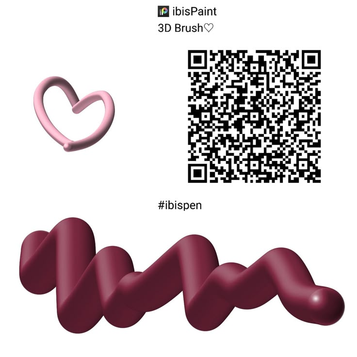 a qr code is shown next to an image of a heart