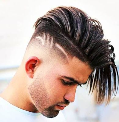 Hair Tattoo Men, Hair Designs For Men, High Fade Haircut, Gents Hair Style, Shaved Side Hairstyles, Kadeřnické Trendy, Mens Hairstyles Thick Hair, Side Hairstyles, Haircut Designs