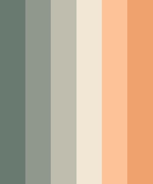 an orange and grey color scheme with different shades