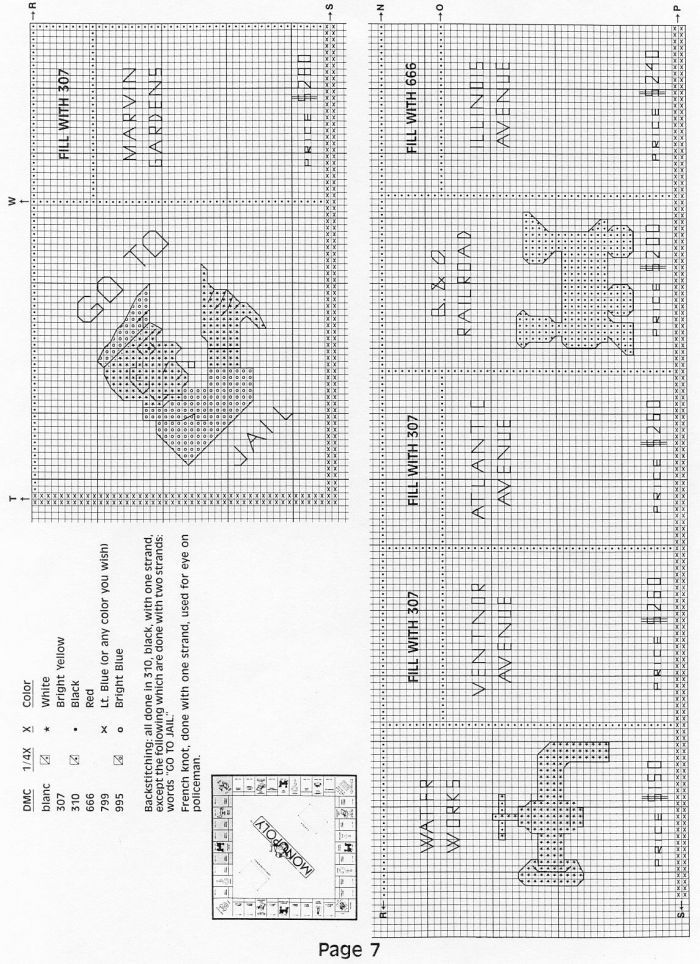 the cross stitch pattern is shown with instructions for how to make it and how to use it