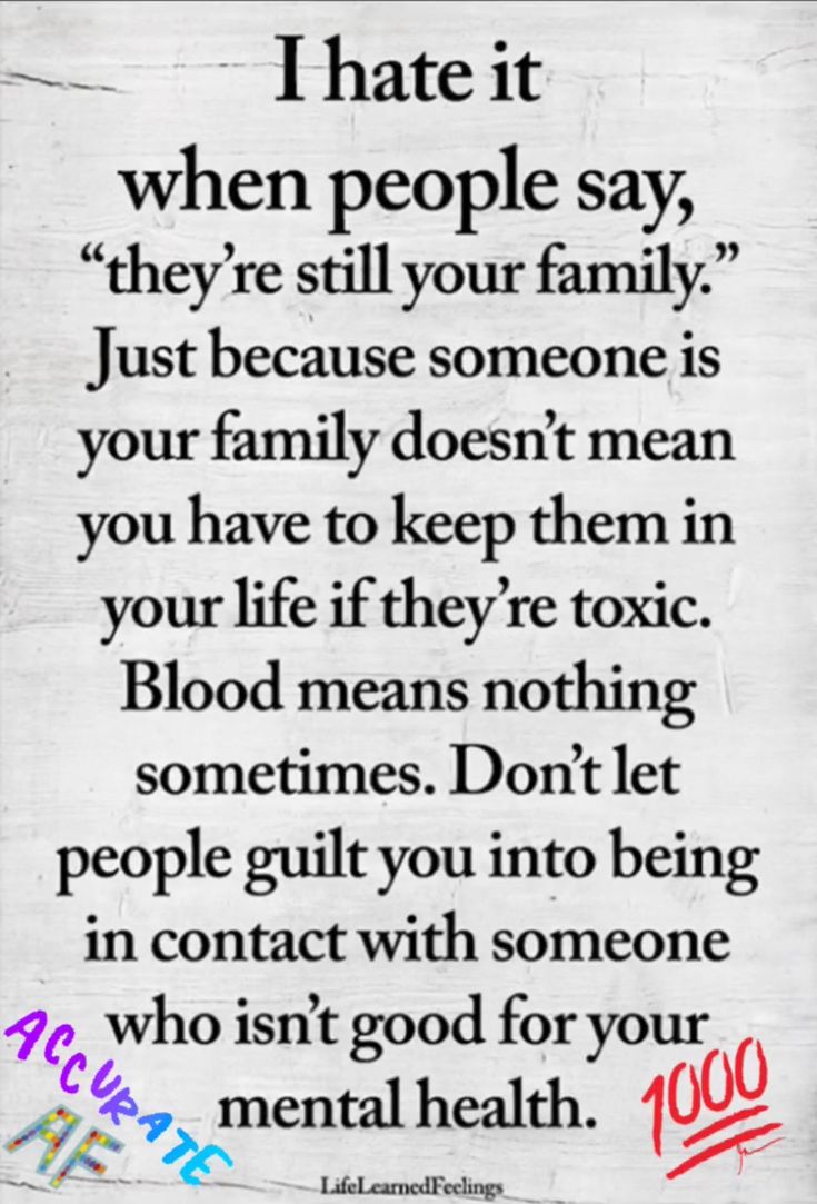 a sign that says i hate it when people say, they're still your family