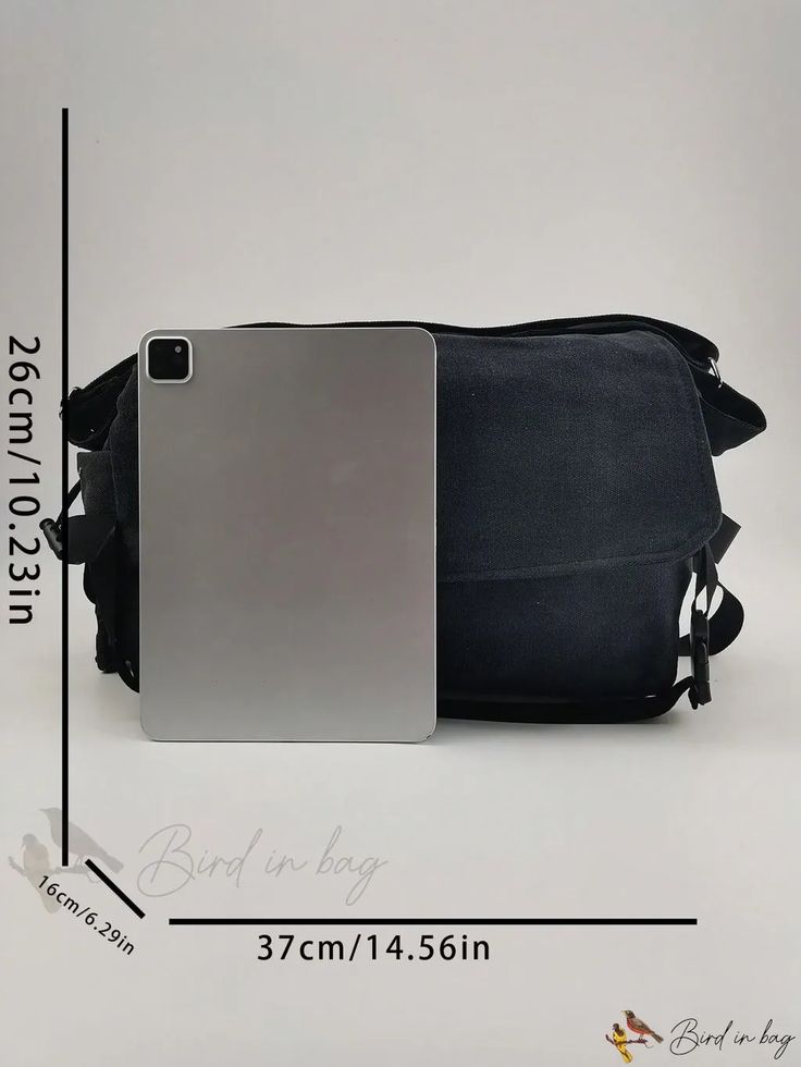 Bird in Bag - Large Capacity Messenger Bag Practical Rectangular Canvas Bag For School, Practical Rectangular Canvas School Bag, Practical Rectangular Shoulder Bag For School, Casual Everyday Portable Satchel, Casual Everyday Use Satchel, Casual Rectangular Duffle Bag For Daily Use, Large Capacity Rectangular Practical Satchel, Practical Large Capacity Rectangular Satchel, Casual Rectangular Duffle Bag With Removable Pouch