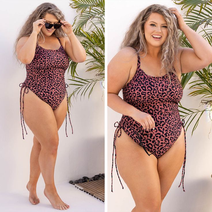 This is the sweetest swimsuit of the season! We love the chic leopard print. This swimsuit is so flattering with its adjustable side ties and straps! Simply pair this cutie with your fave sunnies and wedges for the perfect poolside look!
82% Nylon, 18% Spandex Summer Poolside Swimwear With Side Ties, Summer Swimwear With Side Ties For Vacation, Summer Swimwear With Side Ties For Sunbathing, Side Ties Swimwear For Pool And Beach Season, Summer Swimwear With Side Ties For Pool, Beachwear Swimwear With Side Ties For Pool, Beachwear Swimwear With Side Ties For Vacation, Summer Swimwear With Side Ties For Swimming, Pool Beachwear Swimwear With Side Ties