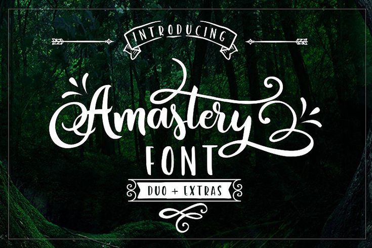 an old fashioned font that is in the woods