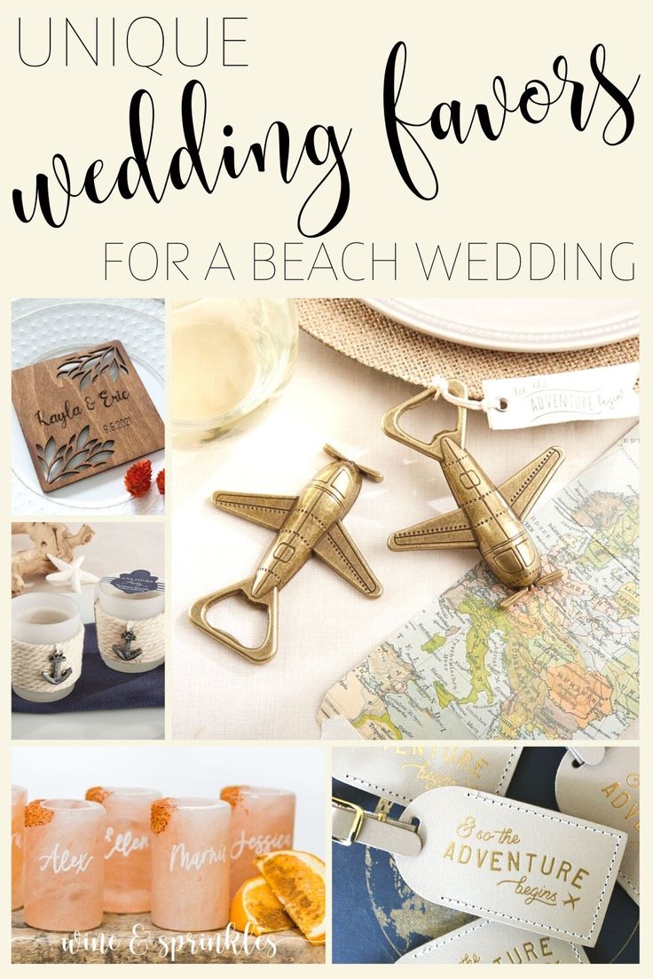 unique wedding favors for a beach wedding