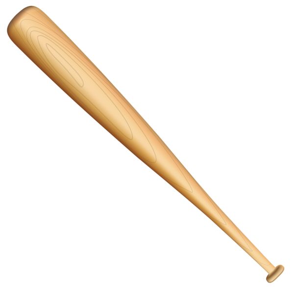 a wooden baseball bat on a white background