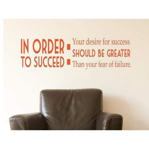 Succeed Motivational Wall Sticker Quote funny idea stickers best quotes gift idea Motivational Wall Quotes, Wall Stickers Quotes, Fear Of Failure, Bill Cosby, Wall Quotes Decals, Motivational Wall, Sticker Wall Art, Greater Than, Wall Quotes