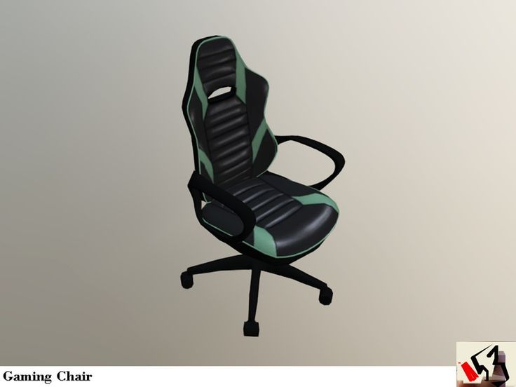 an office chair with black and green leather upholstered on the armrests