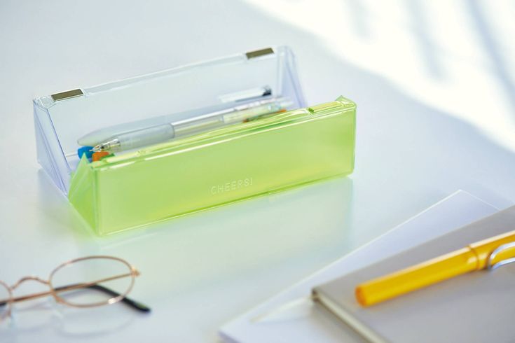 Material: PVC Size: W2.16 ×H7.0 ×D2.16in Pen case open 180°. Easy to take contents inside. The magnetic closure is easy to open. Modern Rectangular Cases For School, Portable Green Pencil Case, Portable Green Pencil Case For Storage, Green Portable Rectangular Pencil Case, Green Rectangular Storage Cases, Green Rectangular Pencil Case With Pen Slots, Green Pencil Case With Pen Holders For Storage, Green Pencil Case With Pen Holders, Portable Green Rectangular Stationery