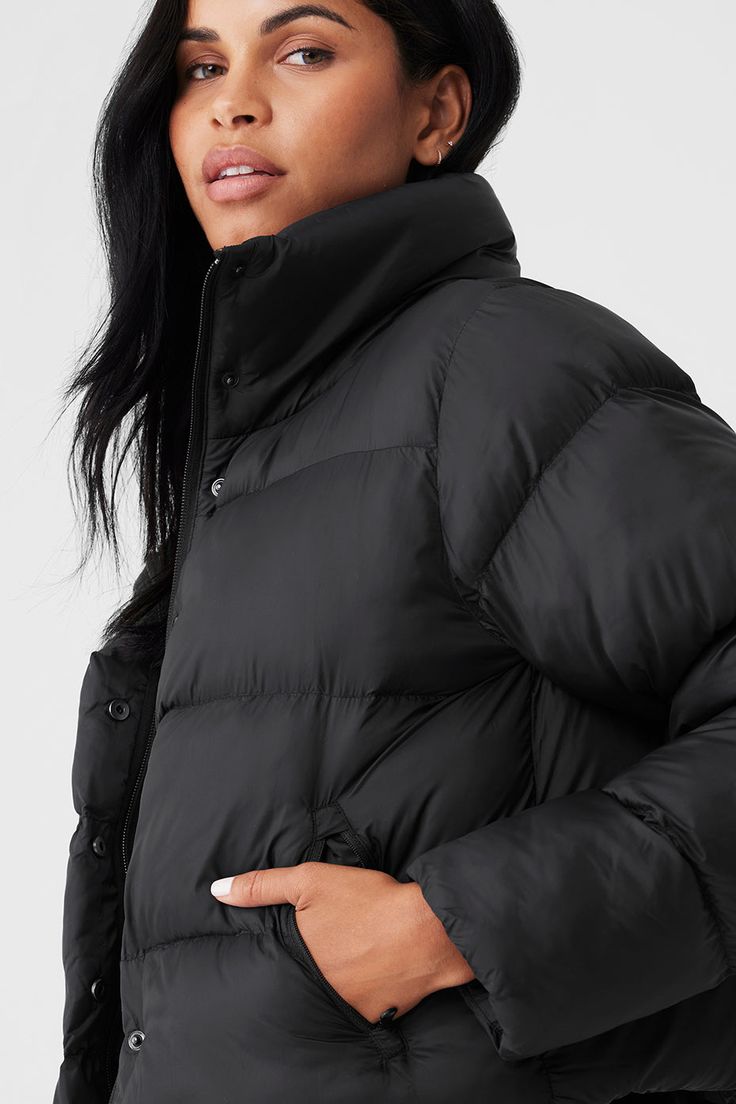 We can’t decide what we love most about the best-selling Gold Rush Puffer. Maybe it’s the weather-resistant ripstop and the wonderfully warm fill. Or the tall collar, snap front and zippered pockets. Or the flattering slightly cropped hem and cinchable bungees. Pick your color and get ready to wear it on repeat Alo Yoga Nylon Outerwear For Fall, Cold Weather Utility Outerwear With Padded Collar, Alo Yoga Fall Outerwear In Solid Color, Alo Yoga Long Sleeve Puffer Jacket For Fall, Casual Alo Yoga Outerwear For Cold Weather, Utility Puffer Outerwear For Cold Weather, Alo Yoga Casual Outerwear For Cold Weather, Fall Outerwear With Functional Buttons, Solid Fall Outerwear With Functional Buttons