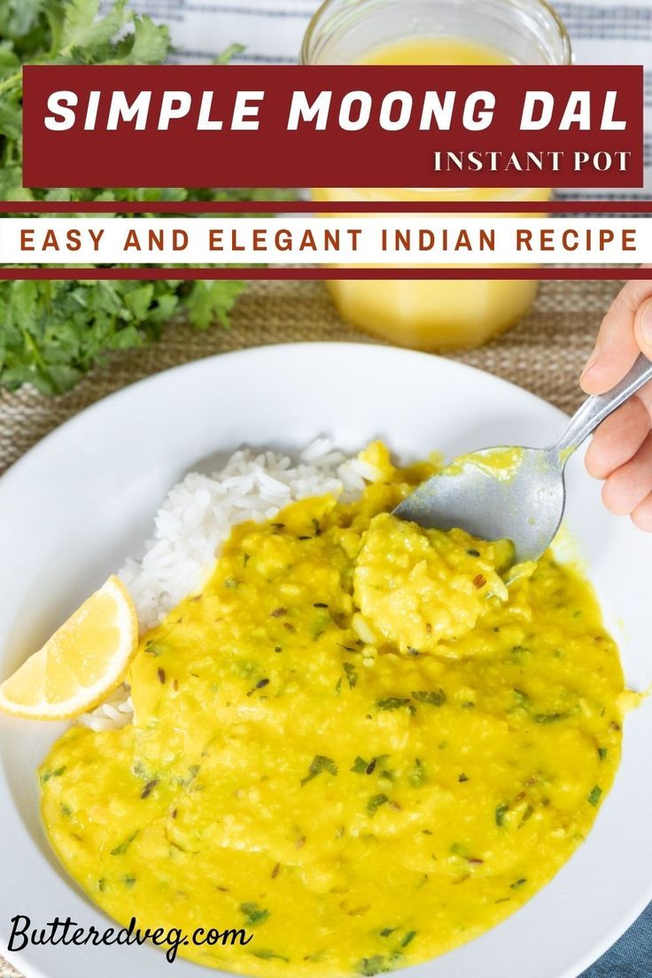 This moong dal is very simple to make while still keeping it authentic with fresh ginger, turmeric, red chili, lemon, and cilantro. Rest assured, this is that comforting dish you always enjoy when you order it at an Indian restaurant. Now you can learn to make it at home with just 8 simple ingredients. You can cook it in Instant Pot, Pressure Cooker or a regular saucepan. Enjoy this dish so much that you cook it weekly, and use it to improve your overall health. Dal Recipe Instant Pot, Bean Sprout Salad, Moong Dal Recipe, Indian Dal, Ghee Recipe, Making Ghee, Recipe Instant Pot, Stovetop Pressure Cooker, Turmeric Recipes