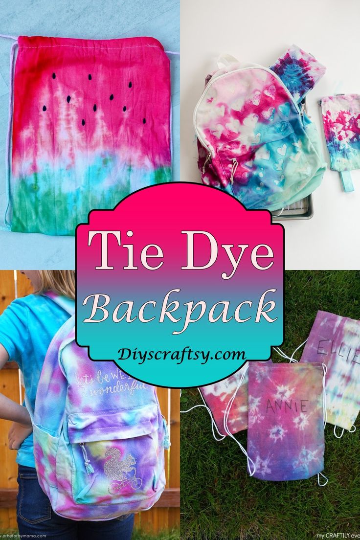 tie - dye backpacks with the title overlay