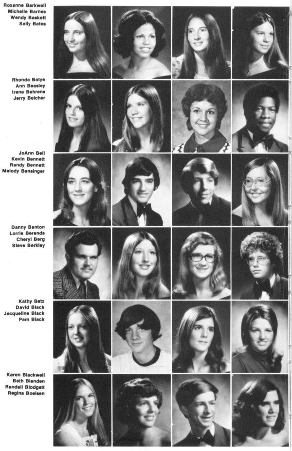 an old yearbook poster with many different people