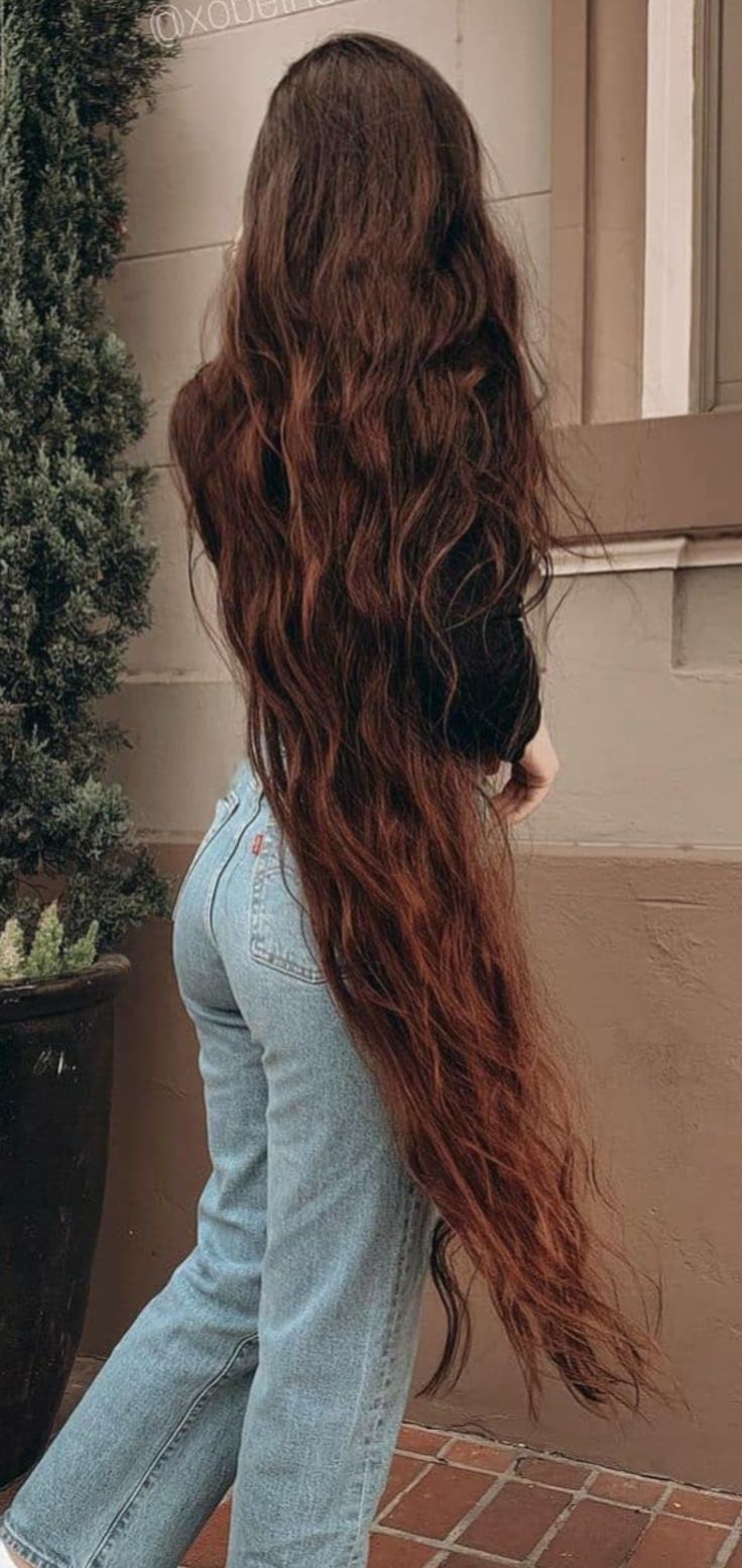 Knee Length Hair, Hip Length Hair, Floor Length Hair, Long Auburn Hair, Hairstyle Examples, Long Shiny Hair, Extremely Long Hair, Silky Smooth Hair, Long Silky Hair