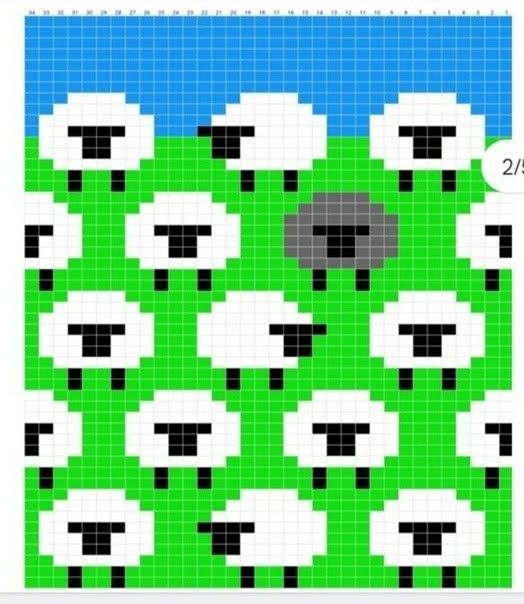 the sheep are all grouped up together to make a pixel art pattern for wallpaper