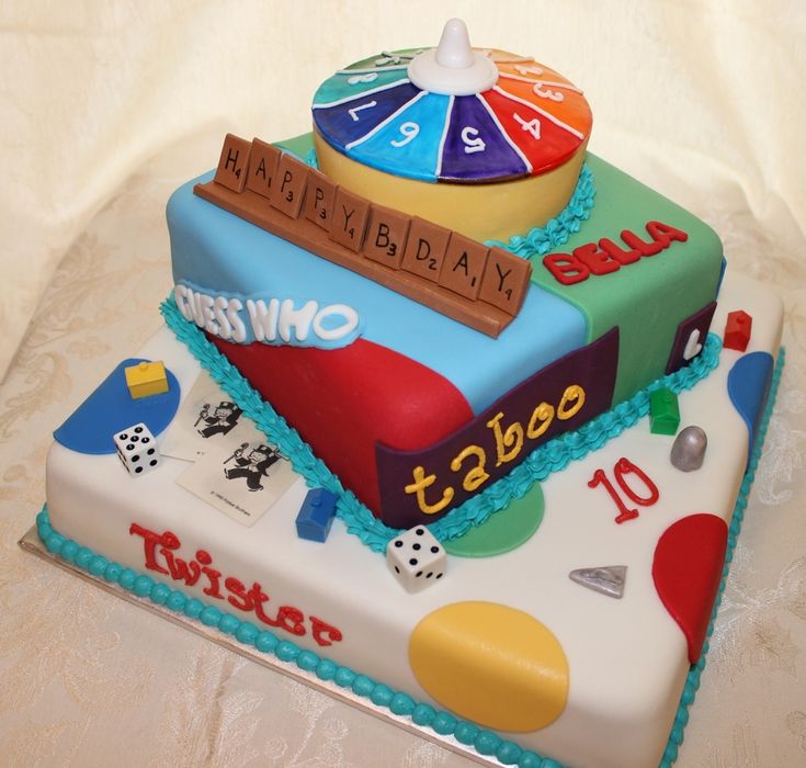 a birthday cake made to look like a casino theme