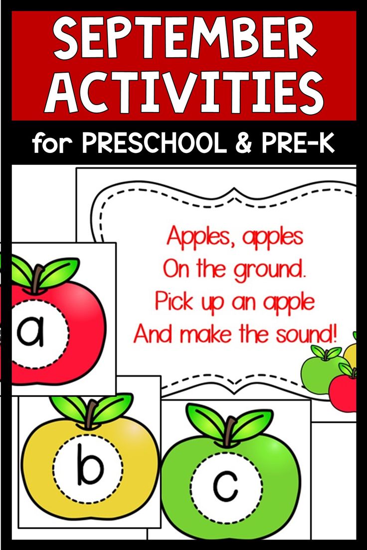 an apple themed back to school activity for preschool and pre - k with the words, apples