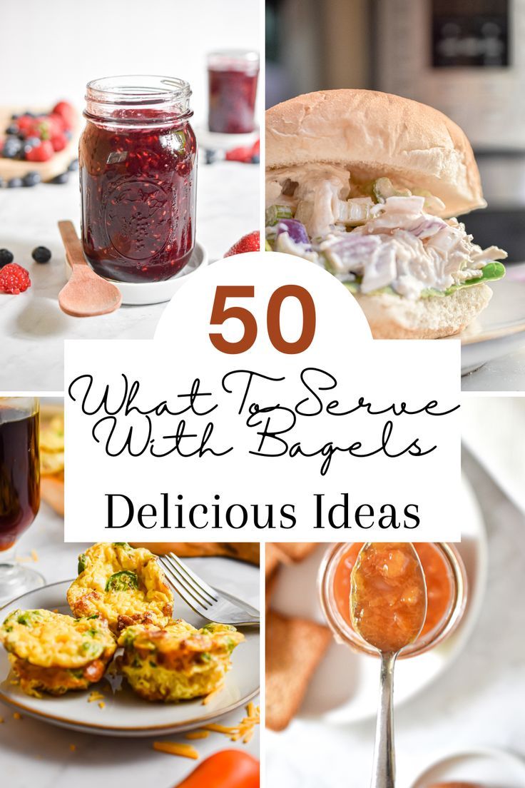 some food and drinks on a table with the words 50 what to serve delicious ideas