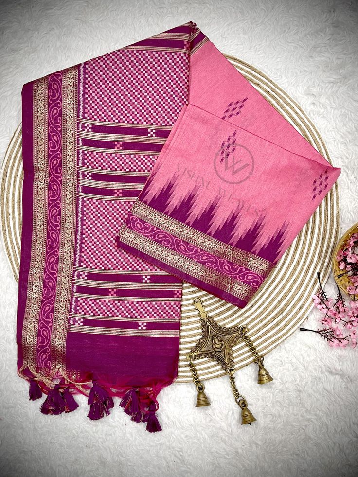 Fabric Details : Elevate your style with our Flamingo Pink Premium Raw Silk Saree. The perfect blend of traditional and modern, this saree is made from premium quality raw silk. The vibrant flamingo pink color will add a touch of elegance to any occasion. Get ready to turn heads with this stunning saree. Saree Color : Flamingo Pink Saree Work : Thread Woven Saree Length : 5.5 Meter Blouse Length : 0.8 Meter Wash : Dry Clean Product color may little differ as per the brightness or color settings of your device. Pink Slub Silk Set For Diwali, Designer Pink Slub Silk Traditional Wear, Pink Semi-stitched Slub Silk Sets, Festive Pink Cotton Silk Salwar Kameez, Navratri Pink Slub Silk Sets, Pink Raw Silk Kurta With Cutdana, Pink Slub Silk Set For Navratri, Pink Slub Silk Dupatta For Designer Wear, Pink Slub Silk Salwar Kameez For Eid