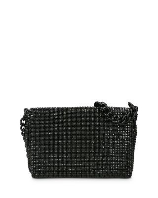 Kurt Geiger London Small Party Crystal Shoulder Bag Cocktail Clutch Bag With Chain Strap, Clutch Bags With Chain Strap For Cocktail, Cocktail Clutch Bags With Chain Strap, Glamorous Evening Shoulder Clutch, Chic Black Bag For Cocktail Occasions, Chic Black Cocktail Bag, Chic Black Cocktail Bags, Crossbody Evening Bag, Rectangular Chain Strap Bag For Cocktail