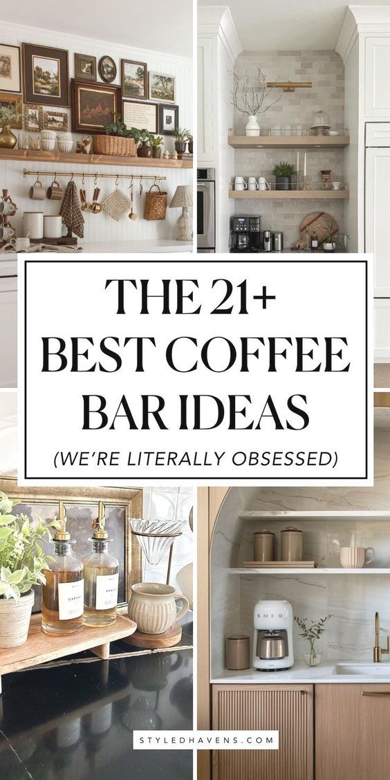 the 25 best coffee bar ideas we're literally obsesed