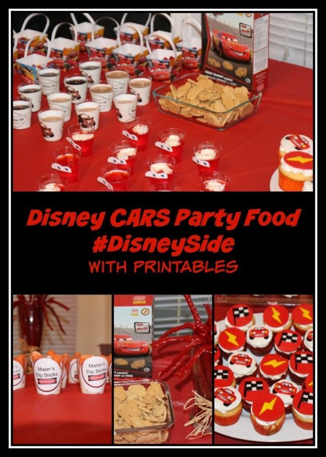 cars party food and desserts with printables