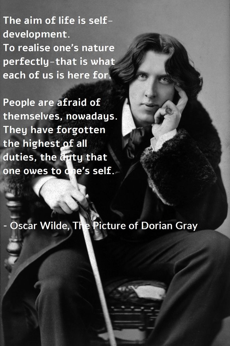 an old photo with a quote from oscar wilde